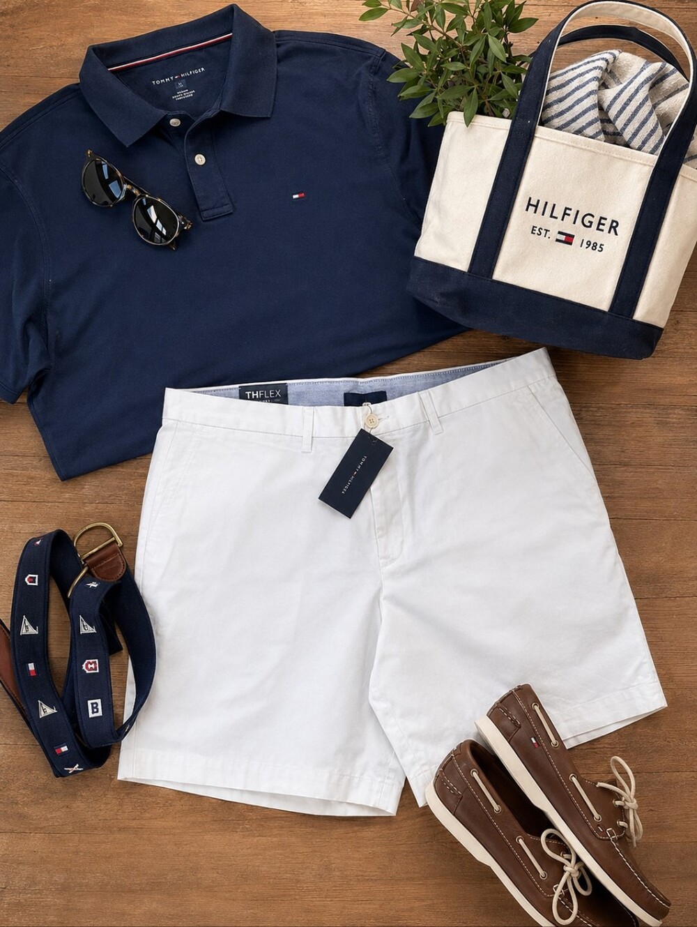Tommy Hilfiger THFlex White Chino Shorts Men’s 40 7” Inseam NWT